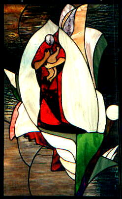 multiple personality survivor art stained glass