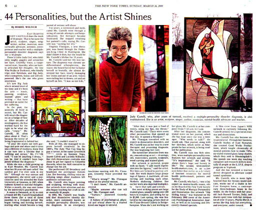 NY Times article about multiple personality disorder