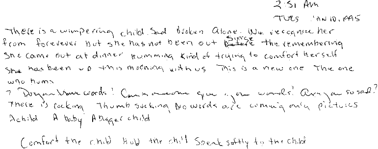 child abuse, multiple personality disorder, dissociation